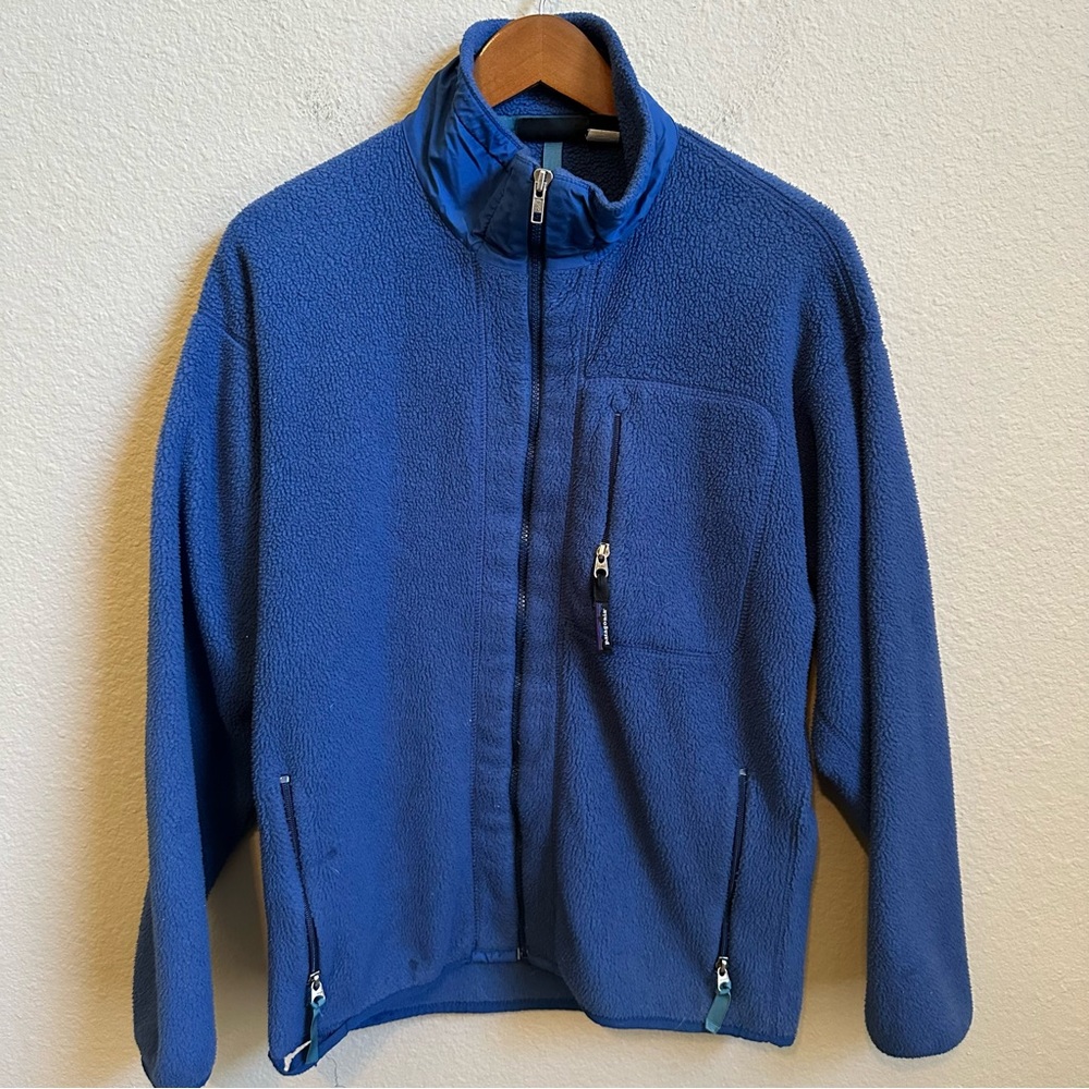 Vintage Patagonia Men’s Blue Full Zip Synchilla Jacket - Picture 1 of 4